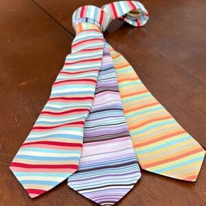Ted Baker Striped Ties Vintage 90’s